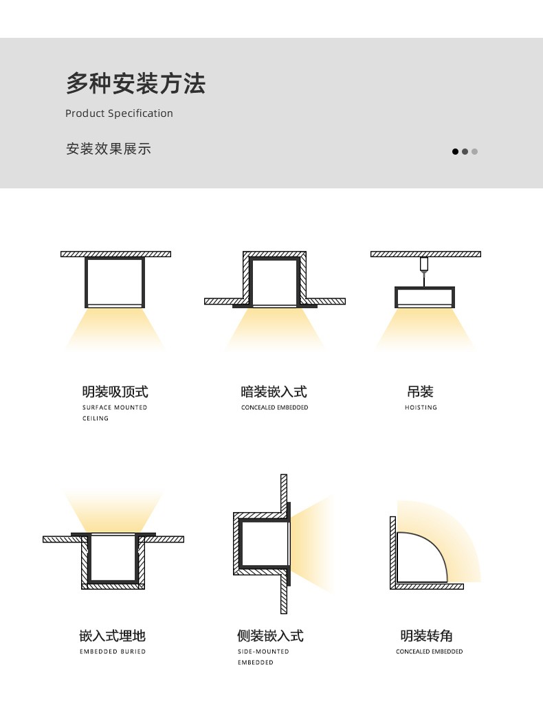 Hemiaomiao LED light strip with 16W building lighting waterproof full color LED line light RGB contour light