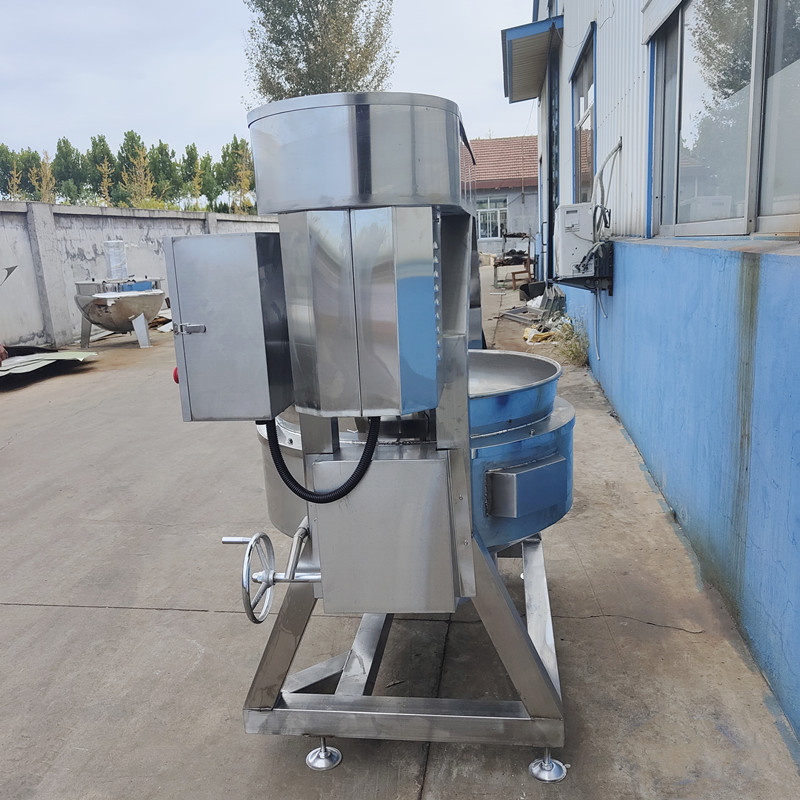 Stainless steel Chili sauce and paste boiling machine Commercial Broth of white fungus mixing sandwich pot Meat mince stuffing planetary frying pan