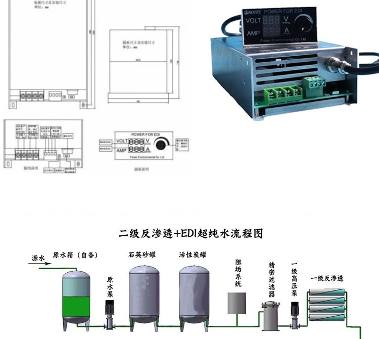 Maintenance of membrane stack of Clarison Ultrapure water EDI module direct drinking post deionization filtration two-stage reverse osmosis equipment