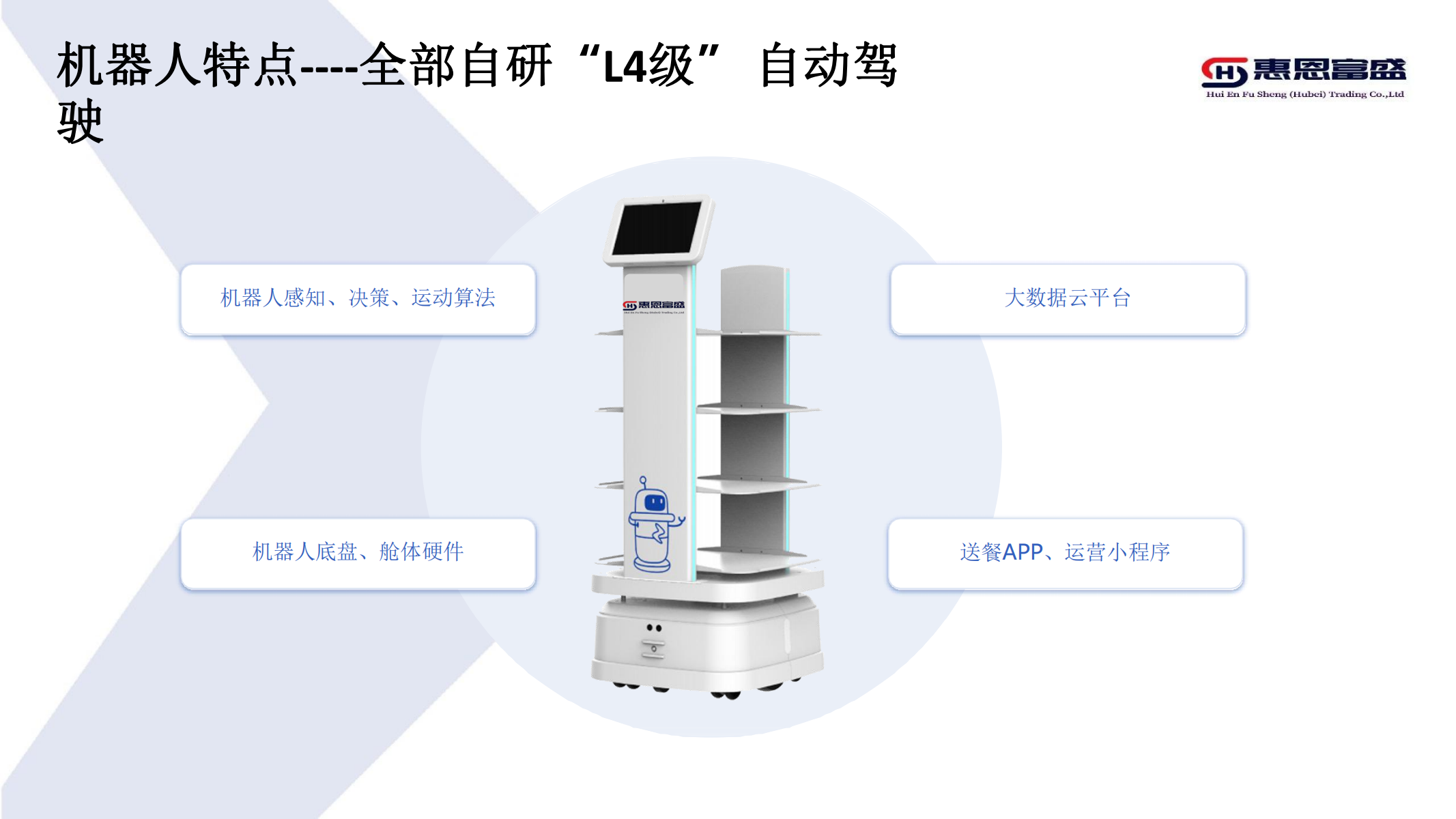 Hotel Enterprise Office Building Factory Intelligent Multifunctional Delivery Robot AX6112 Huien Fusheng