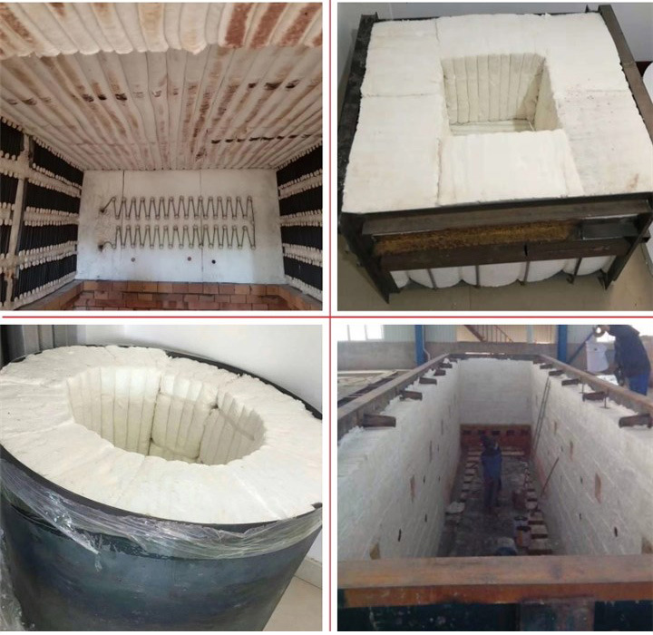 Shengzhong Aluminum Silicate Fiber Module Refractory Tunnel Kiln Annealing Furnace Well Type Trolley Furnace Ceramic Folding Module