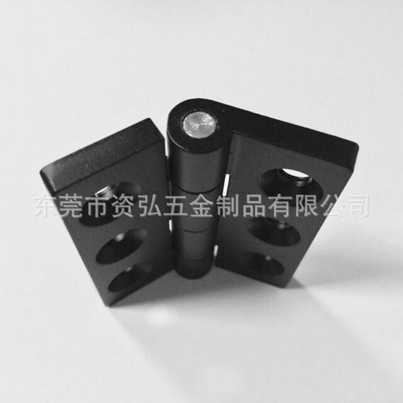 Zinc alloy black chassis, cabinet hinge, dark spray plastic industrial equipment hinge