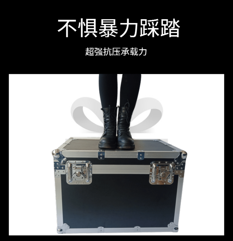 Multifunctional portable instrument aluminum box, small anti drop jewelry box, aluminum alloy box, hardware storage, black toolbox