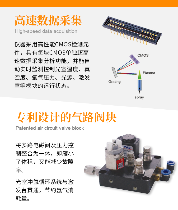 CCD Direct Reading Spectrometer Spark Direct Reading Exquis T4 with 1 year warranty and lifetime maintenance, available for sale nationwide