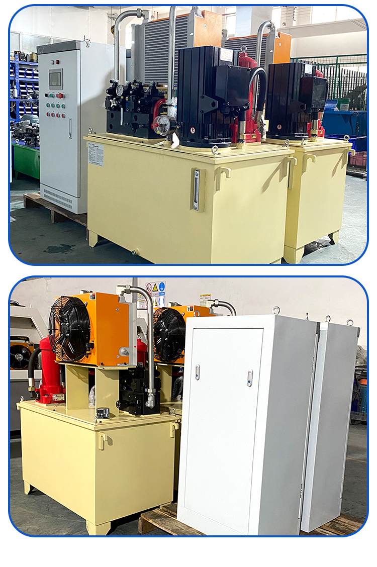 Servo hydraulic station hydraulic pump station assembly motor oil pump station customized by Huali