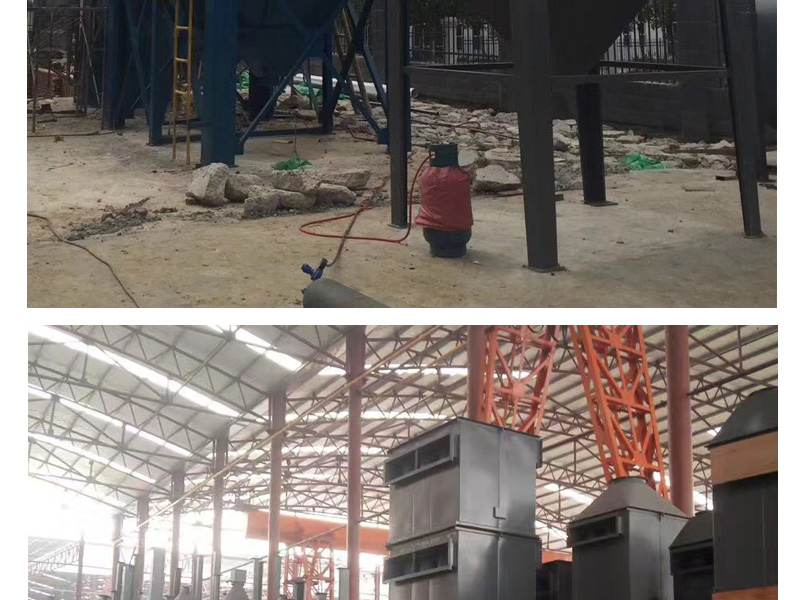 Ceramic multi tube cyclone dust collector, cast iron, cyclone suitable for high-temperature flue gas in boilers