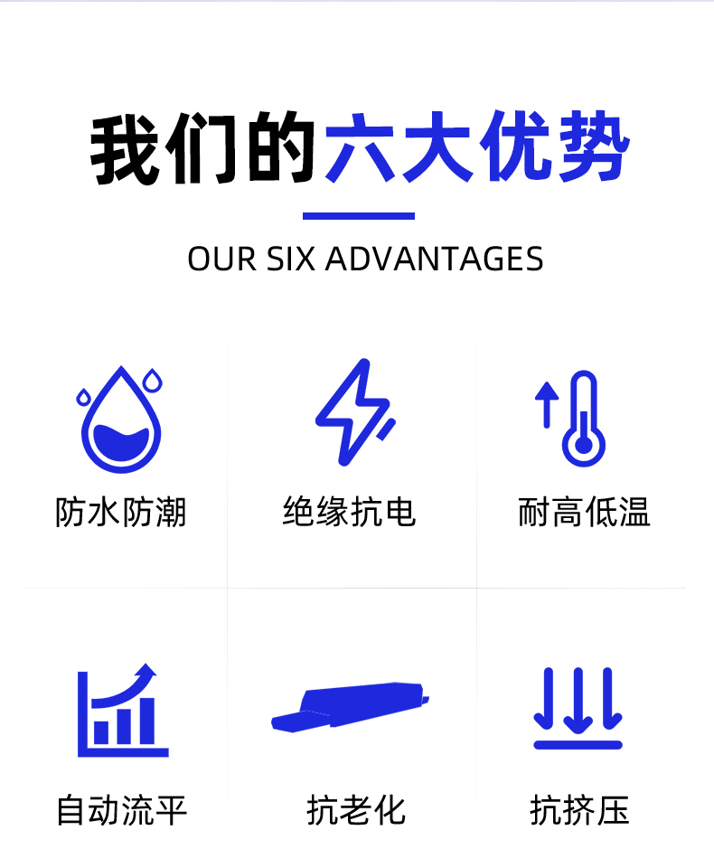 Polymer moisture-proof and anti-condensation sealing agent for power cable fire retardant sealing, foam adhesive self-leveling sealant