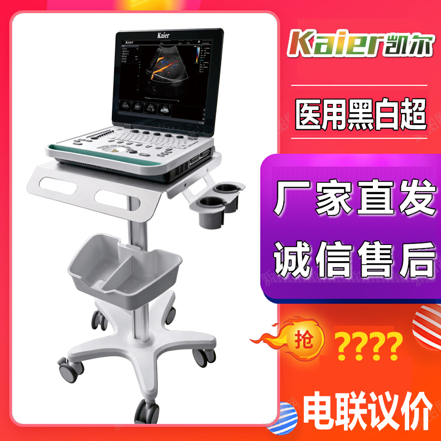 Kyle Laptop Color Ultrasound Manufacturer KR-E80 Color Ultrasound Obstetrics and Gynecology Color Doppler Ultrasound Diagnosis Instrument