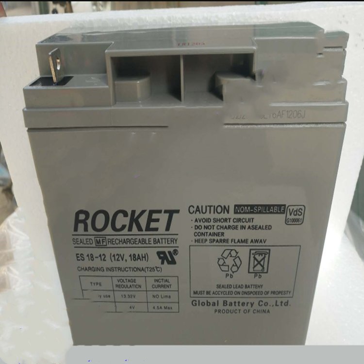 ROCKET火箭蓄电池ES17-12 12V17AH消防配套EPS电源