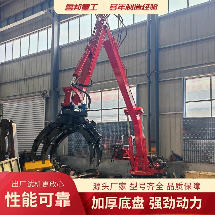 10米长的固定式抓钢机 旋转夹木器 长度9米抓臂