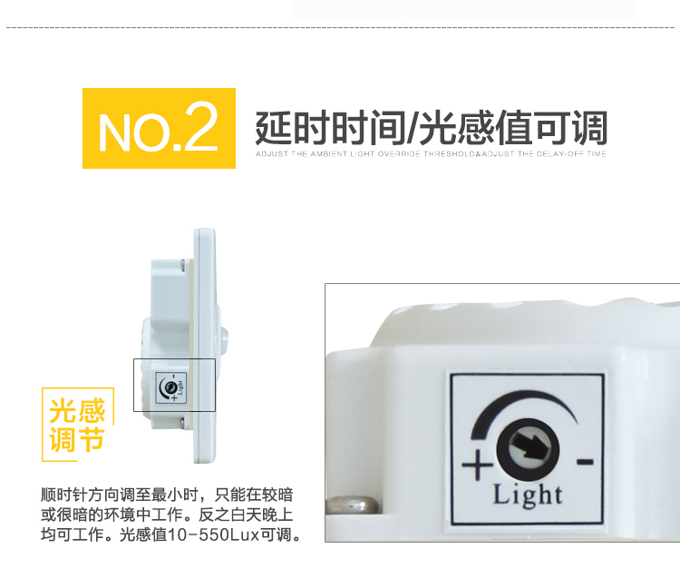 Inductive switch of sensor, infrared sensing of human body, static human body sensing, automatic detection of human body, 86 type panel