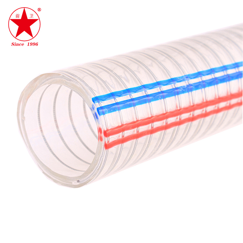 Vanguard plastic low-temperature resistant PVC steel wire hose, wear-resistant, reinforced, and pressure resistant composite steel wire pipe