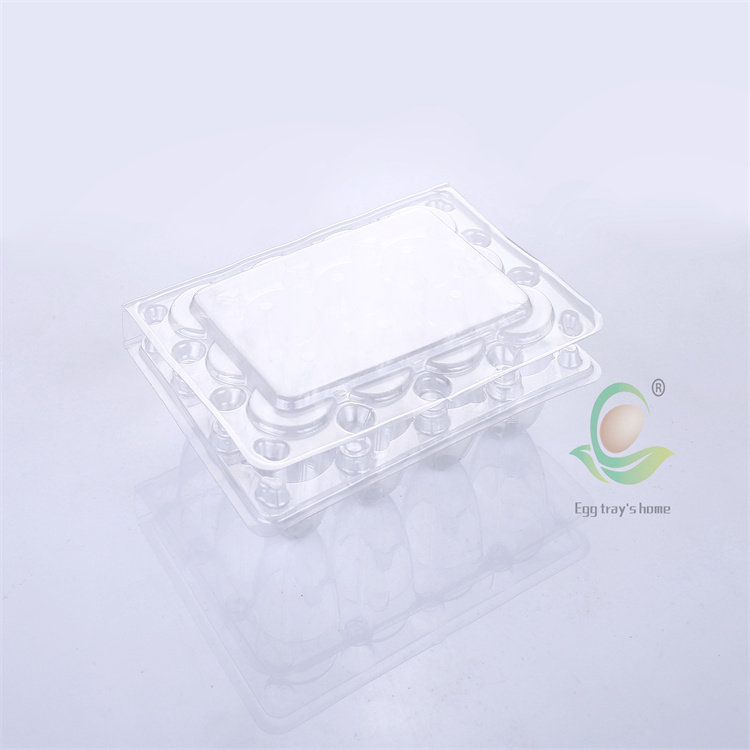 Thickened transparent disposable plastic egg tray Supermarket egg box anti drop and anti-collision tray Zhongliang supports customization