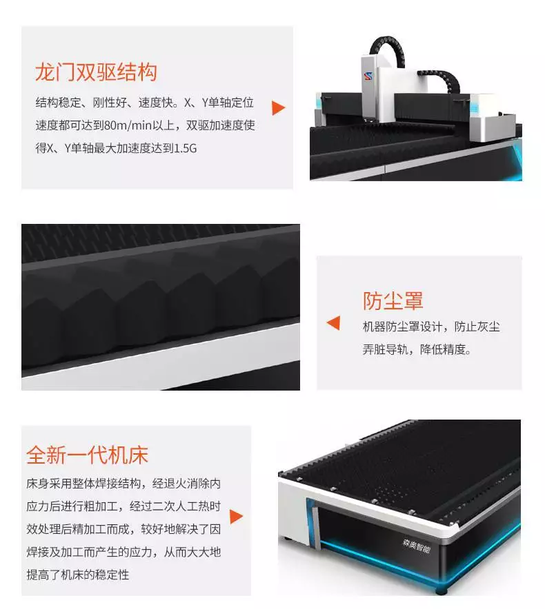 Senao Intelligent Sales Fully Automatic Fiber Laser Cutting Machine for Metal Titanium Plate Laser Cutting