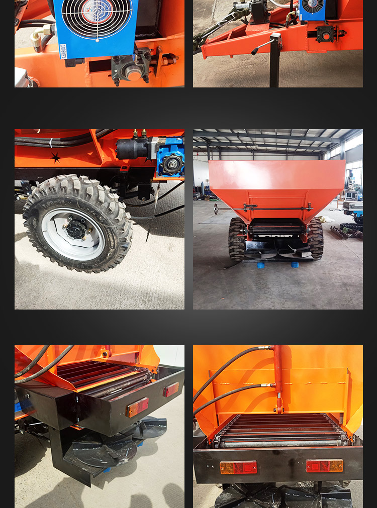 Manure spreader, hydraulic double disk enlarged reducer, manure lifting machine, cow manure fertilizer applicator