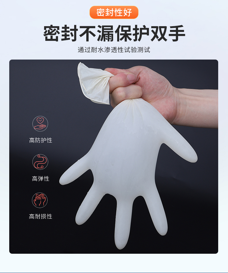 Shi Ruikang Genuine Disposable Latex Inspection Gloves F860 Shidong Powder Free Nitrile Gloves Dental Food Thickening