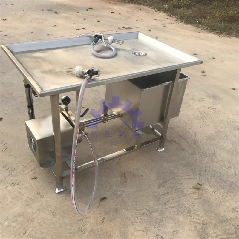 Manual experimental saline injection machine, double gun, 8-needle injection equipment for cured meat, chicken and duck saline injection machine