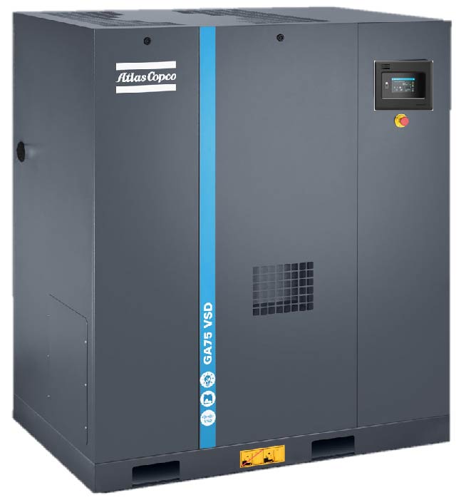 Atlas air compressor GA90VSDiPM 90KW17m3 oil cooled permanent magnet variable frequency screw compressor