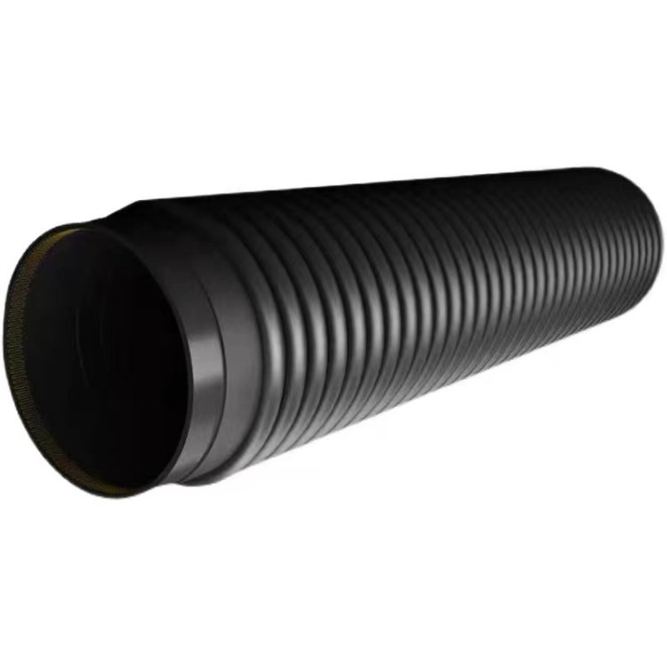 双壁波纹管厂家DN200-300sn8HDPE排污管 大口径支持定制