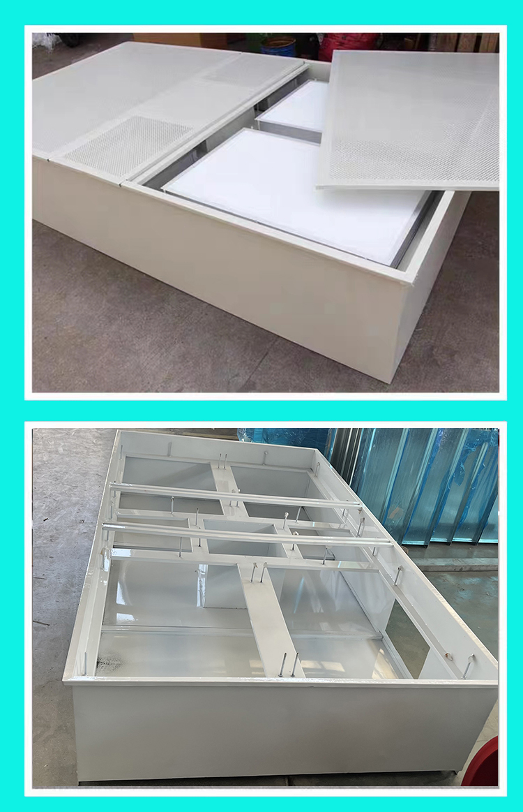 Customized processing of ceiling laminar flow hood for uniform flow supply at the purification end of Xinbei operating room