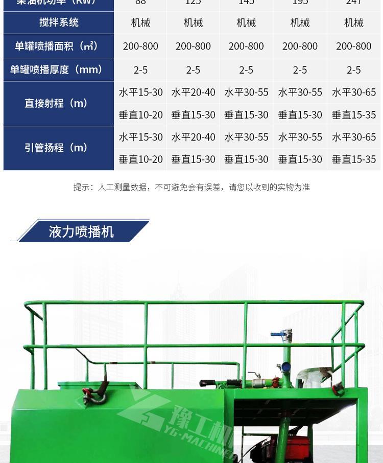 Slope greening spray sowing machine Small mine restoration spray sowing grass planting machine Hydraulic slope protection hkp60 guest soil spray sowing