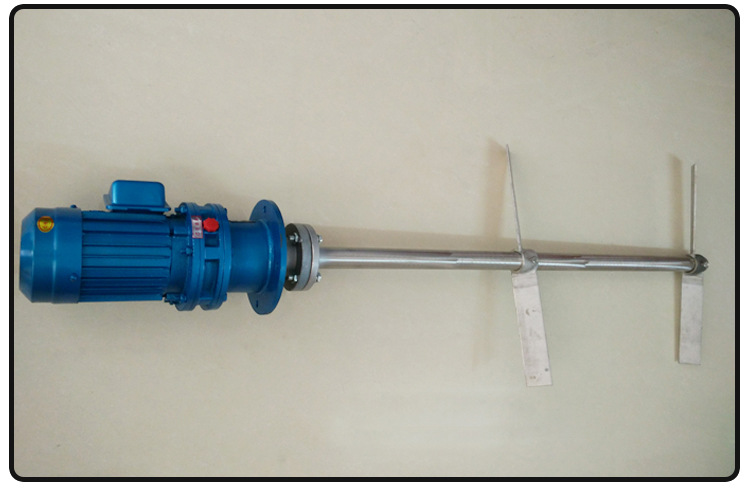 Vertical paddle type electric stainless steel water treatment dosing deceleration mixer