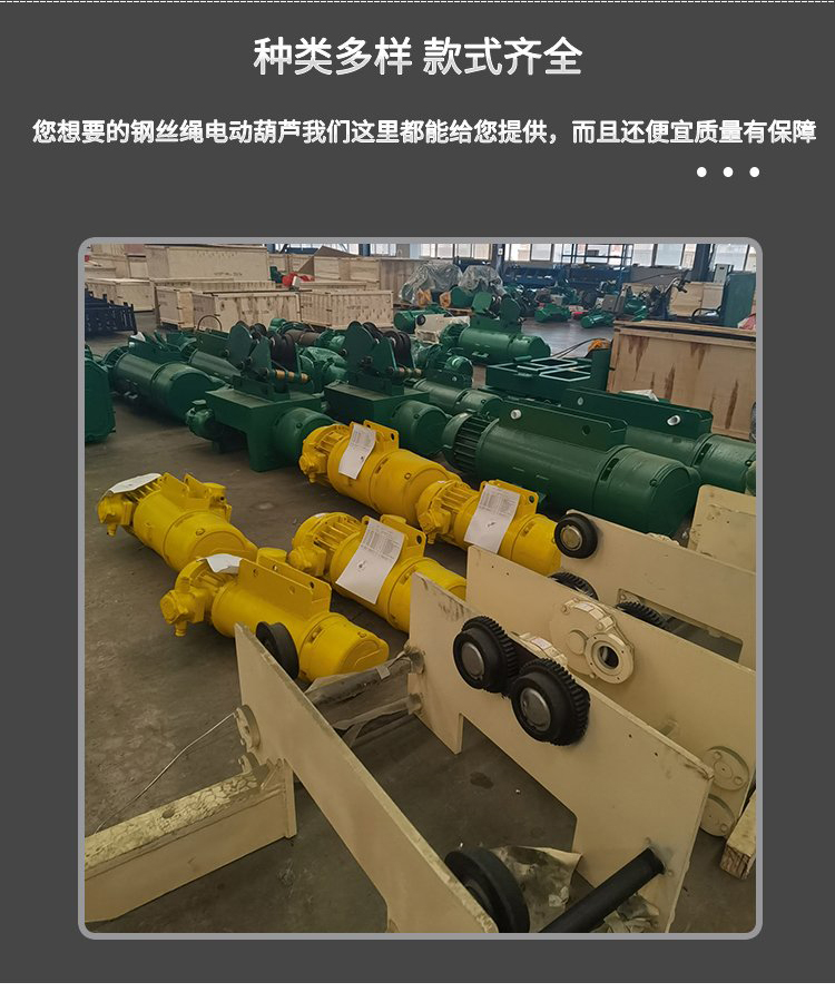 Explosion-proof electric hoist workshop crane dedicated for small volume, large bearing capacity, Yueli Heavy Industry