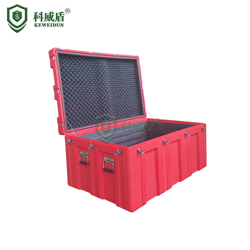 Orange-red plastic box Flood fighting and flood control equipment Materials and equipment Storage and transportation box Modular storage box PE