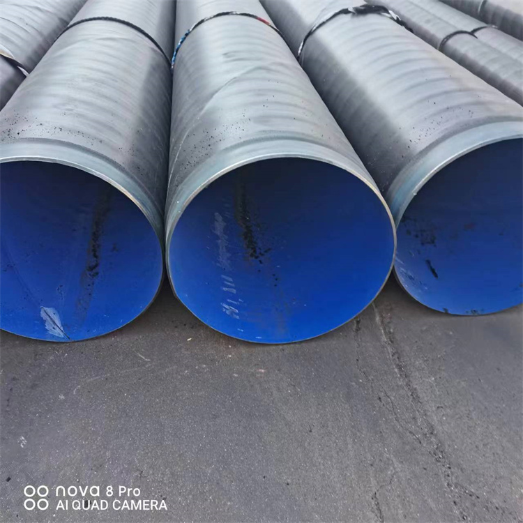 Three oil and two cloth buried anti-corrosion steel pipes for sewage discharge DN400 anti-corrosion spiral steel pipes