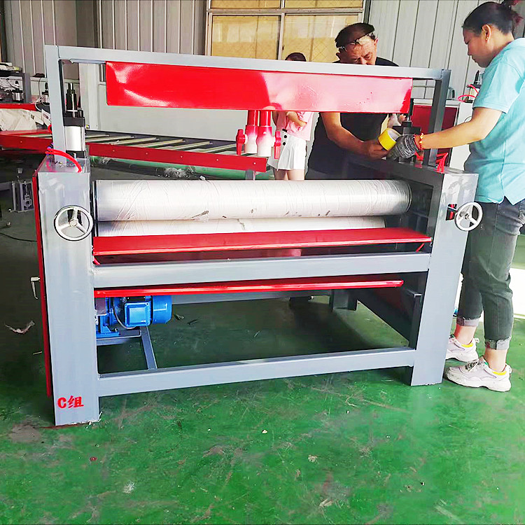 Fireproof board gluing machine Single sided corrugated paper calcium silicate board gluing machine Hongda supporting cold press production and supply