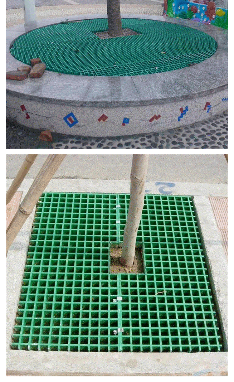 Fiberglass tree grating, tree protection board, ground grid, breeding manure leakage board, grid, Jiahang