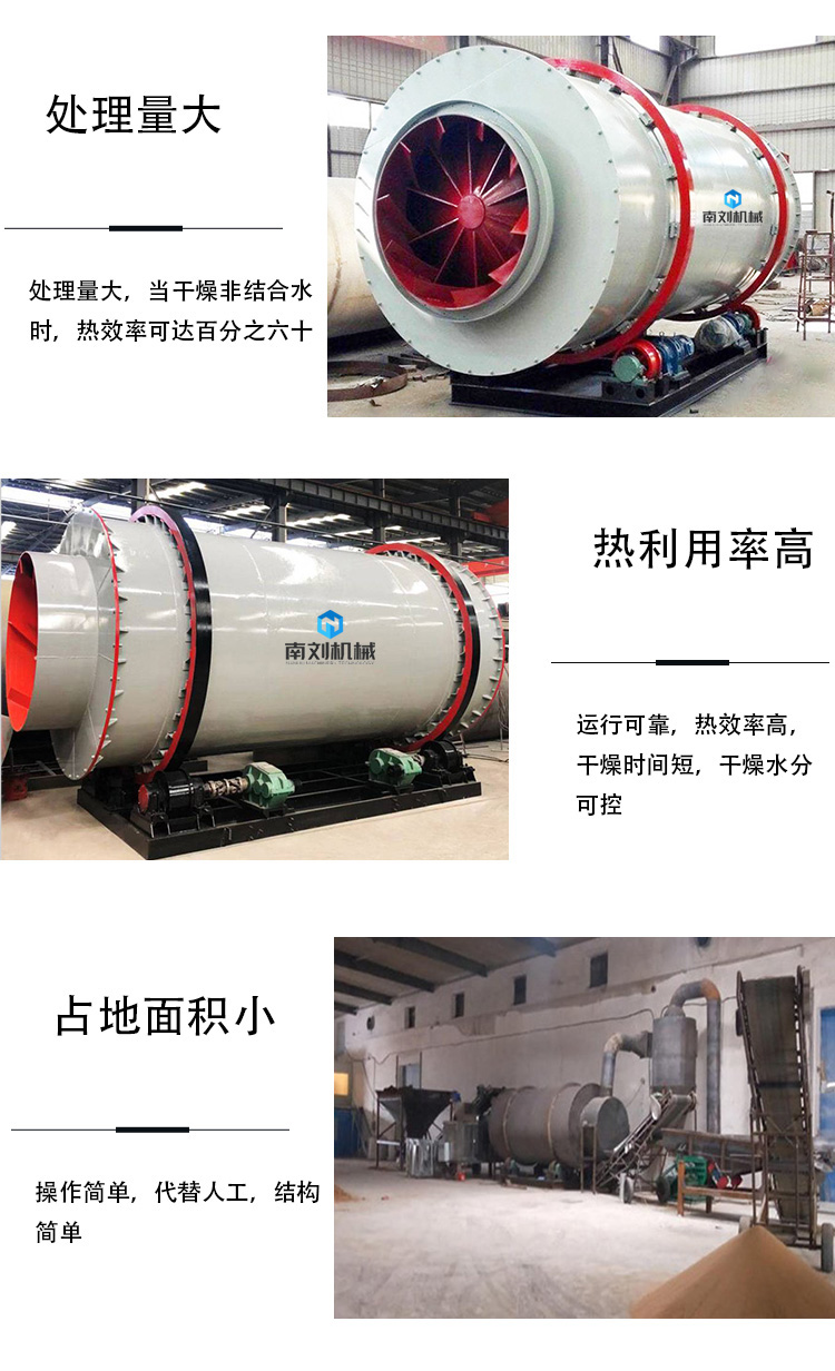 Nanliu Machinery Large Traditional Chinese Medicine Residue Drying Equipment Apple Residue Pineapple Residue Sugarcane Residue Three Return Dryer