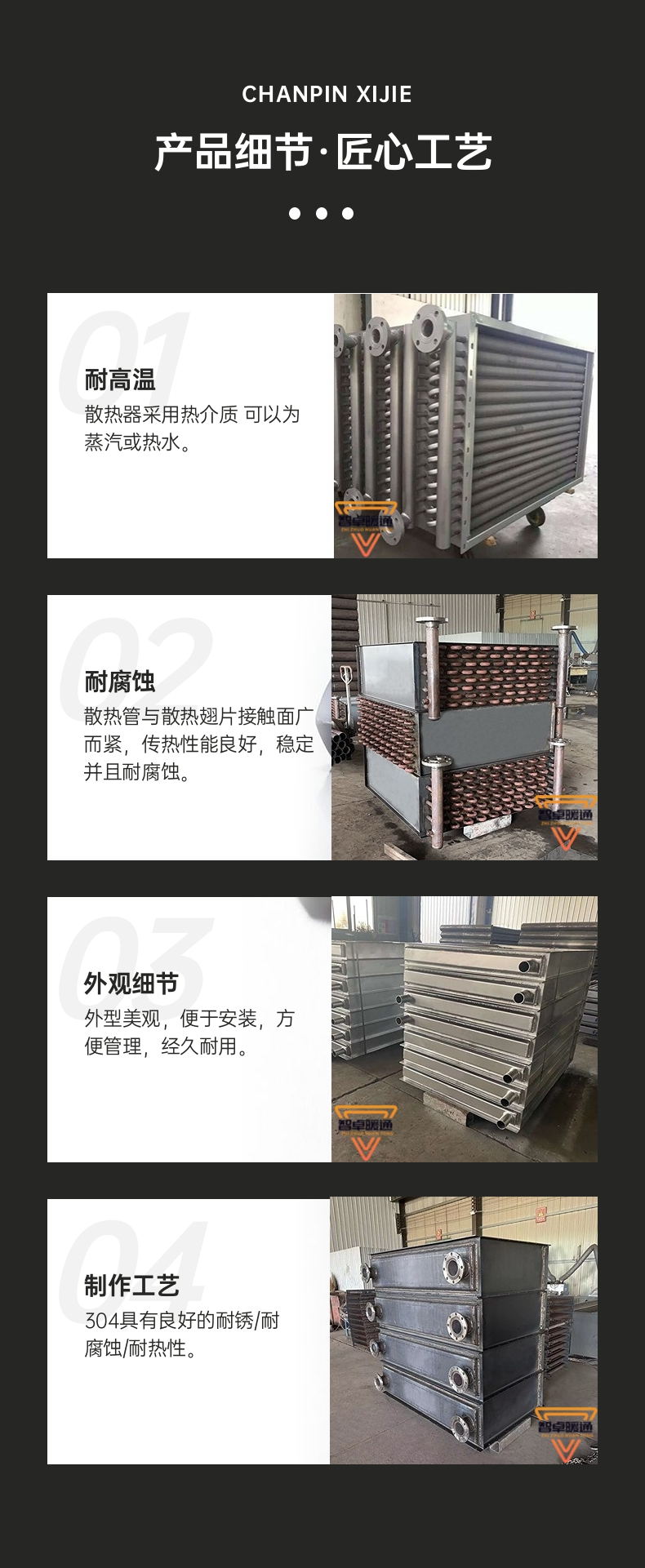 Zhizhuo HVAC Steel Industrial Finned Tube Radiator Heat Transfer Oil Finned Tube Heat Exchanger