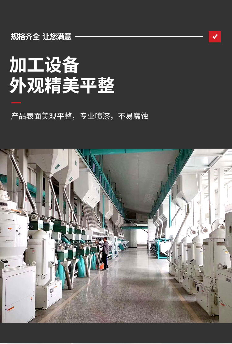 Rice production line, rice processing equipment, daily processing of 100 tons of rice production equipment manufacturer