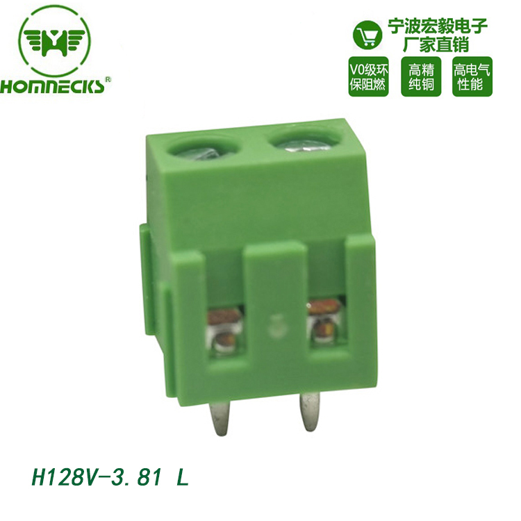 Hongyi 3.81mm pitch screw type lifting terminal blocks with straight pins for quick connection to circuit boards