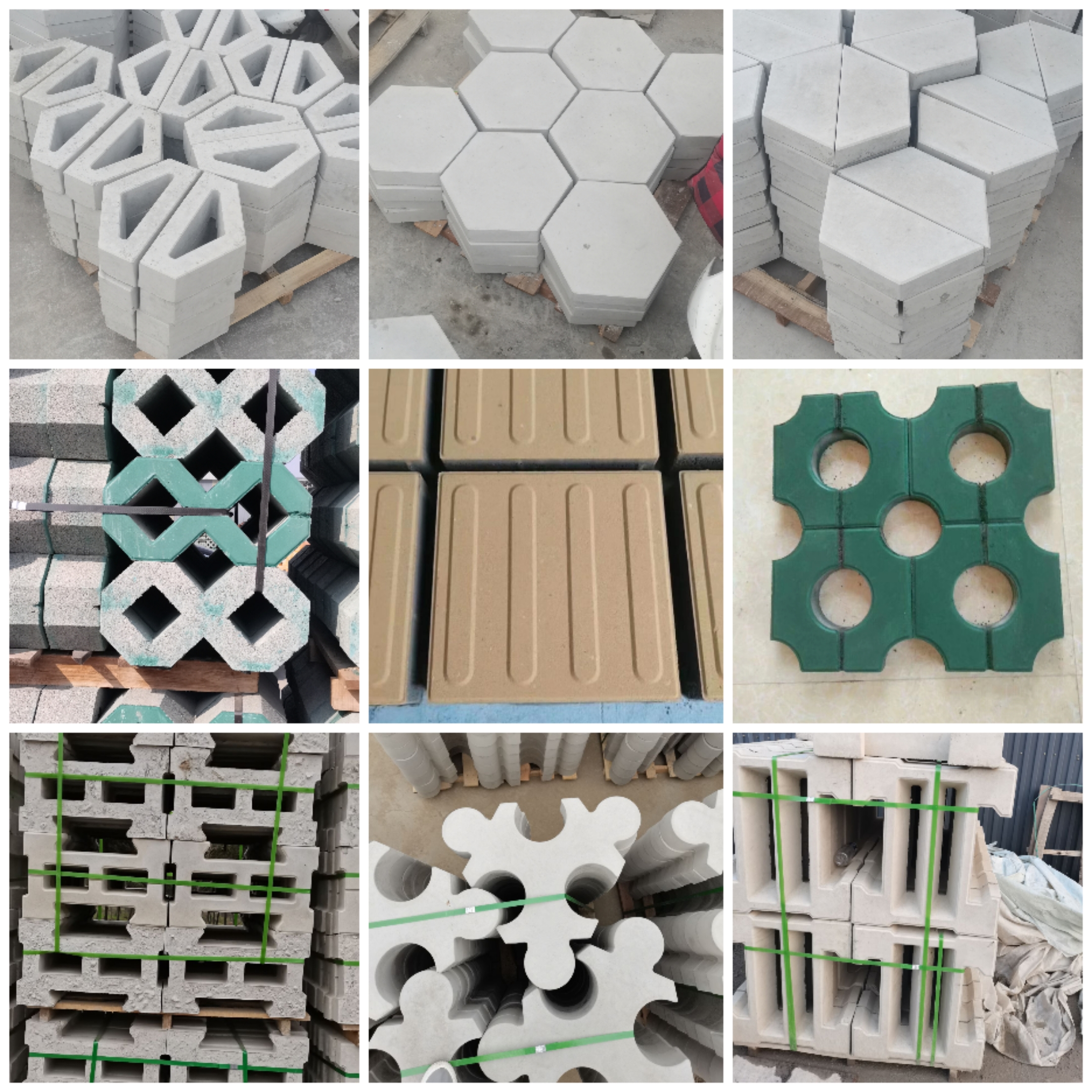 Imitation stone road edge, artificial road tooth stone road, flat stone road side, grass brick module brick, eight shaped lawn