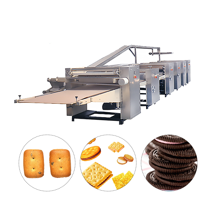 Multifunctional biscuit production line/gas type fully automatic biscuit machine/soda biscuit production machinery and equipment