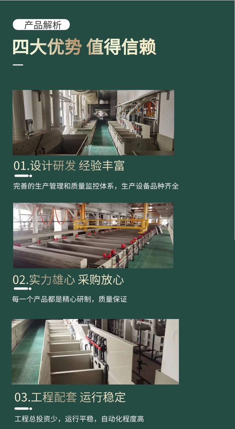 Multipurpose Electroplating Equipment Automatic Electroplating Production Line with Shun Mechanical Support Customization