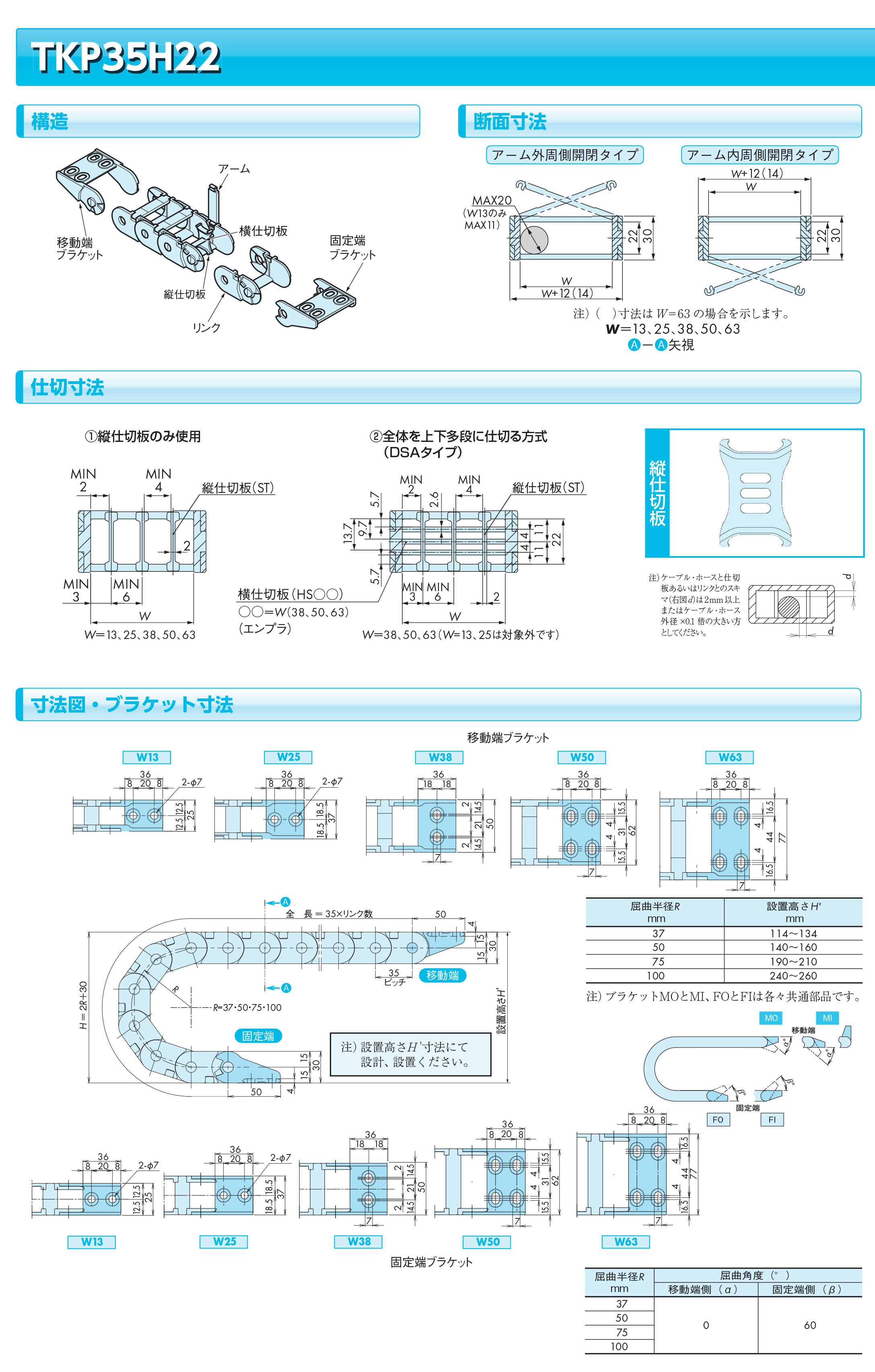 German Jia Bao Lai Tank Chain TKP0350 Japanese Chun Ben Plastic Cable Drag Chain TKP35H22