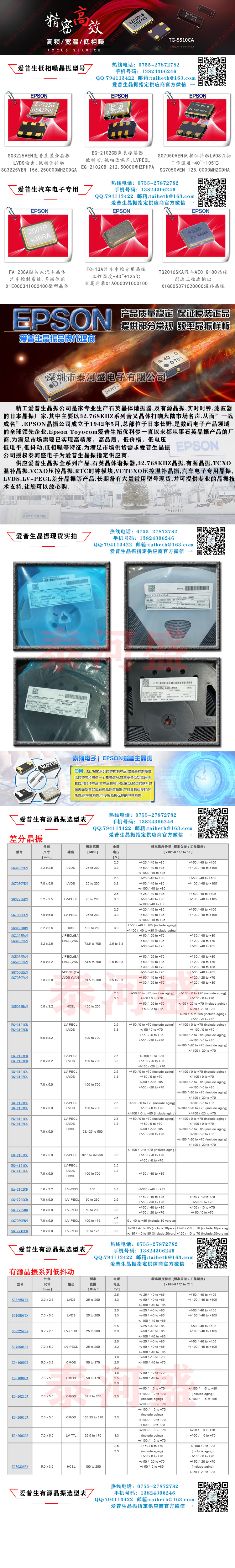 Epson SMD crystal oscillator X1E0000210111 quartz crystal TSX-3225 small volume -20 ℃ to 75 ℃