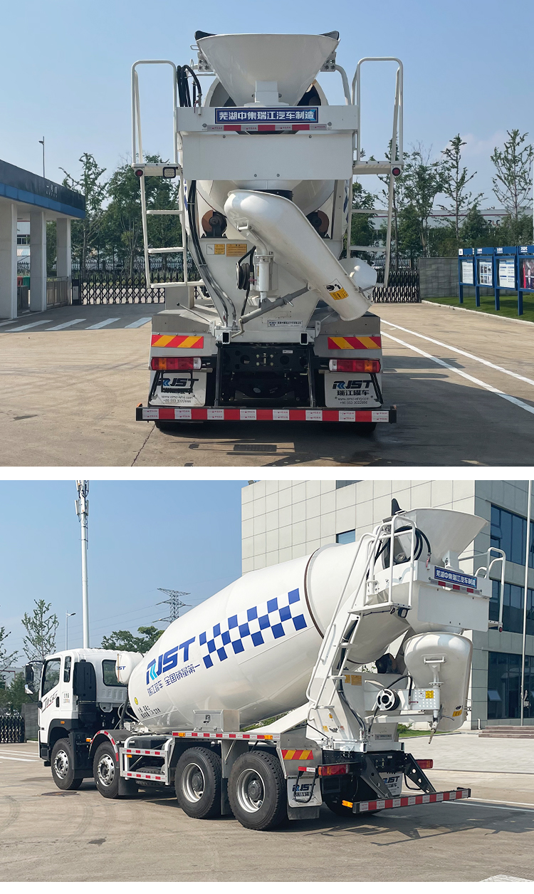 12 m3 Concrete mixer with strong bearing capacity according to the national emission standard