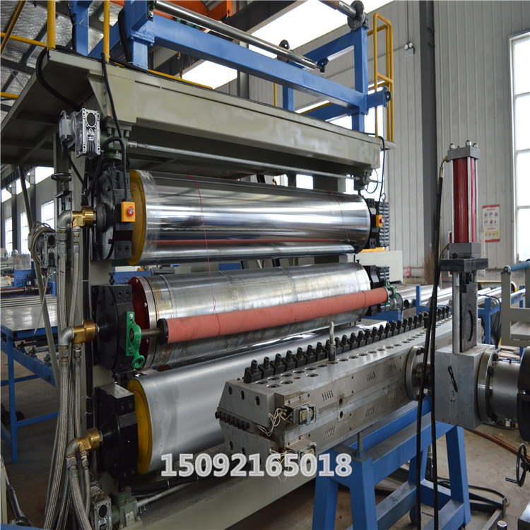 Three roll rolling production line for TPE floor mat sheet adhesive equipment of Tesla foot mat composite machine