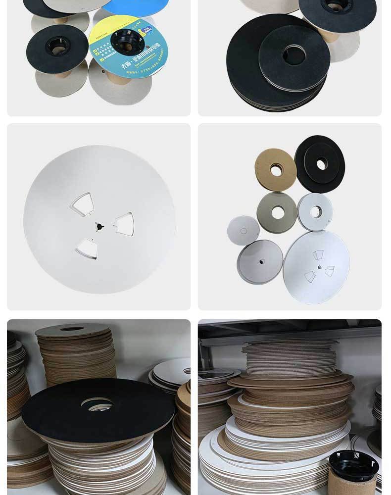 Factory gray background black paper coil coil buckle type paper reel I-shaped wheel paper reel cable reel