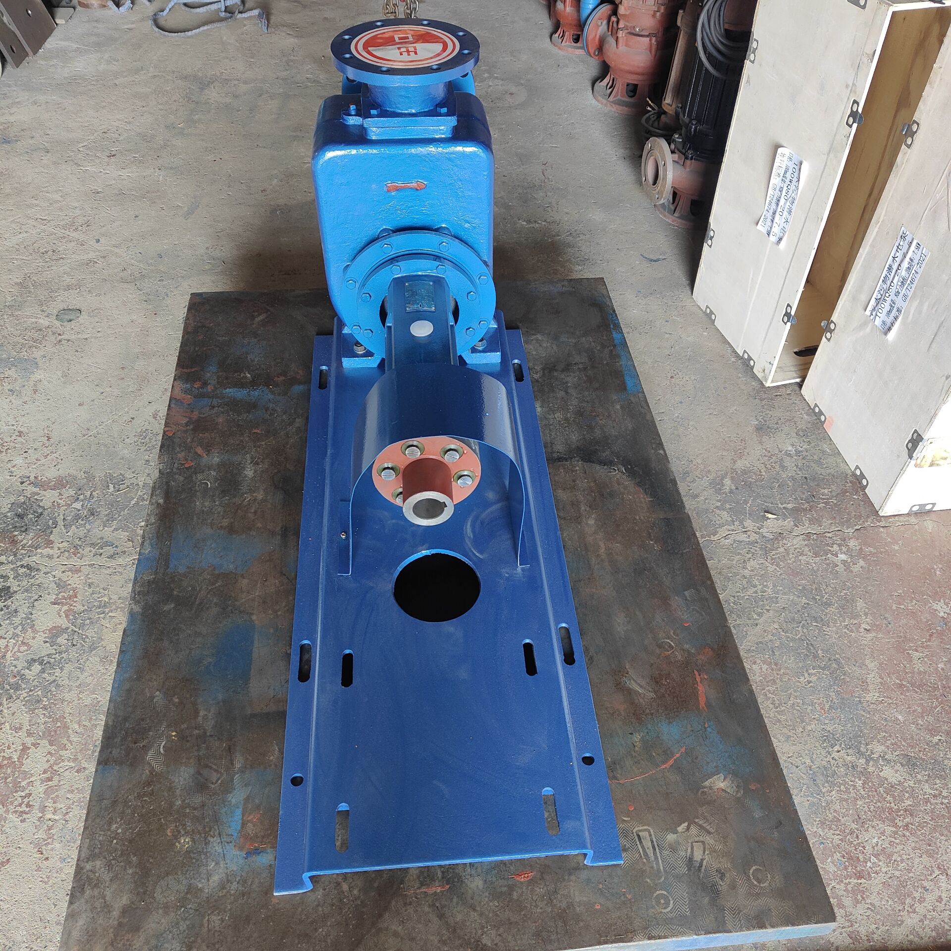 ZW type self priming non clogging centrifugal pump with large flow rate and high head, produced by Zhongzhong 100ZW-200