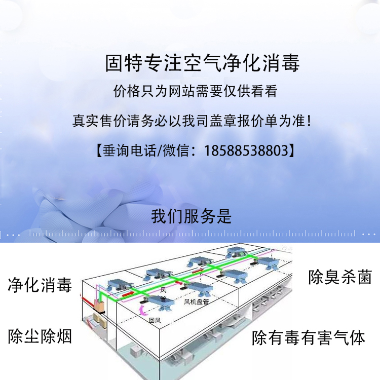 Medical wall mounted plasma air disinfection machine, hospital human-machine coexistence, ultraviolet wall purification disinfector