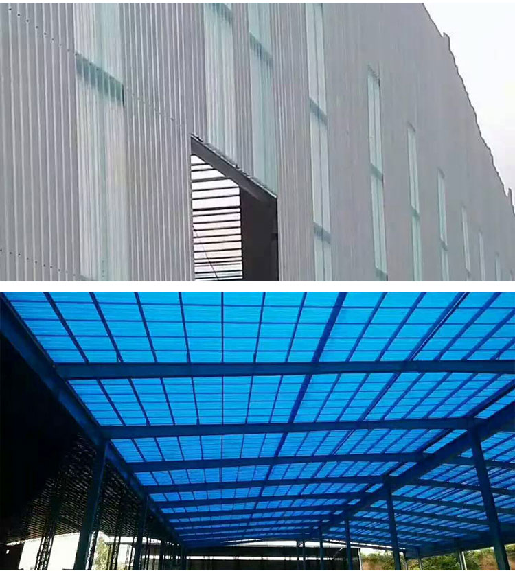 Cold resistant daylighting tiles -40 degrees below zero, transparent tiles for factory buildings supporting light steel roof lighting