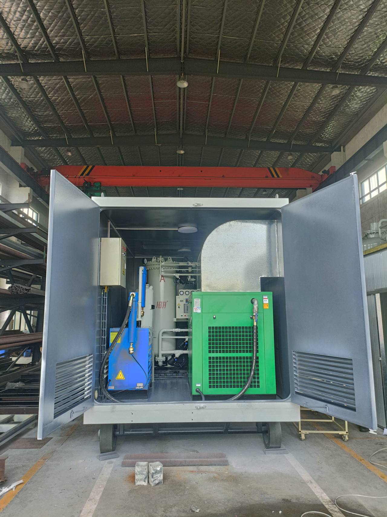 Nitrogen equipment device for nitrogen production mechanism in vehicle mounted containers, Suqi Hongbo Industrial Mobile Nitrogen Machine