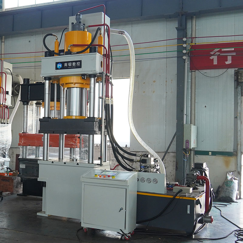 315 ton servo controlled three beam four column hydraulic press 315T automatic line oil press PLC precision servo press