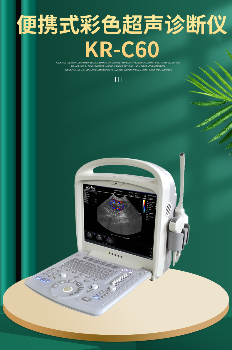 Kyle ultrasound machine manufacturer provides KR-C60 medical ultrasound machine portable color Doppler ultrasound diagnostic instrument