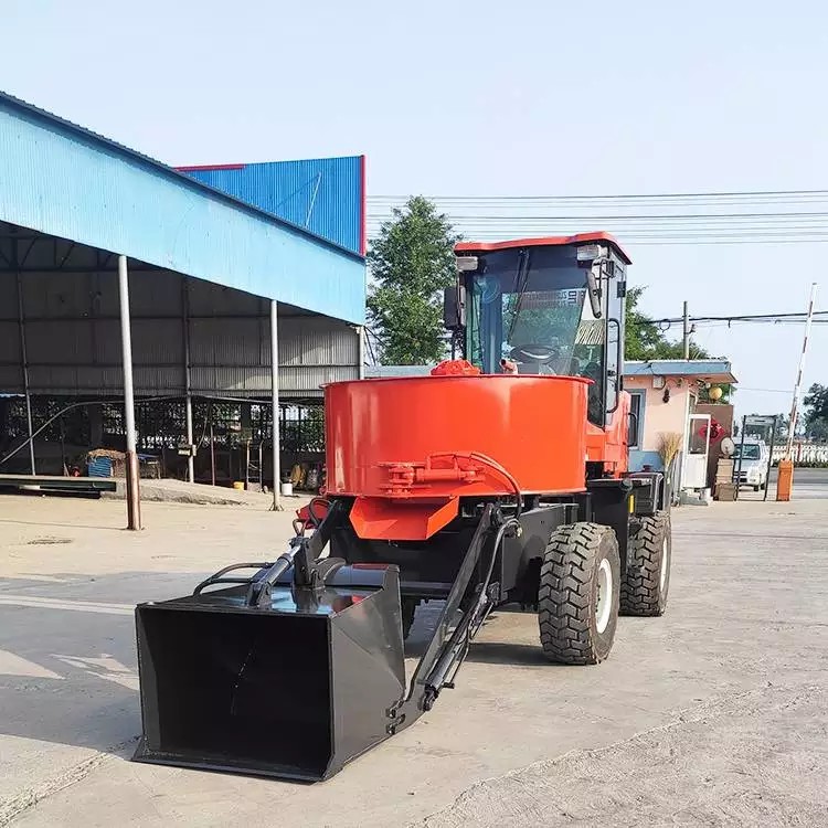 Vertical flat mixer mobile disc pan mixer automatic feeding Concrete mixer VOTE